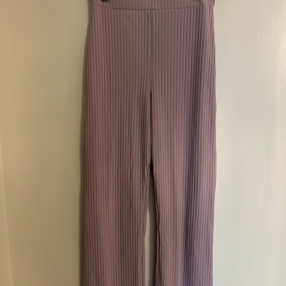 Collusion Ribbed Lilac Pants - Picture 2 of 5